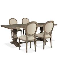 Furniture Tristan Trestle Dining Furniture 5 Pc Set Trestle Dining Table 4 Side Chairs Created For Macy S Reviews Furniture Macy S Trestle Dining Tables Dining Furniture Chalk Paint Dining Room Table