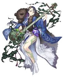 Princess Kaguya Sloth Bear Minstrel Job Art Sinoalice Art Gallery Character Art Character Illustration Character Design