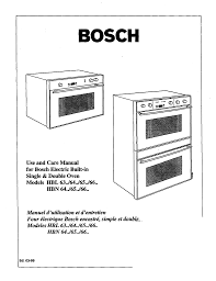 Oir/drh the.gov means it's official.federal government websites often end in.gov or.mil. Bosch Hbn656auc Electric Built In Single Double Oven Owner S Manual Manualzz
