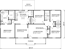 Bedroom House Plans Ranch