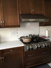The tiles must be 'set' before you attempt to grout them, or they will move and cause you headaches. Tile Backsplash Above 6 Quartz Backsplash