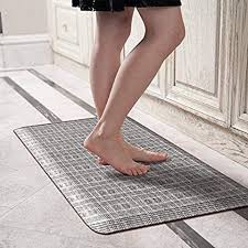 Licloud Anti Fatigue Designer Comfort Kitchen Floor Mat Standing Mat Black White Plaid 20x39x3 4 Inc Anti Fatigue Kitchen Mats Kitchen Mats Floor Kitchen Mat