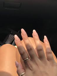 Discover more posts about almond nails. Pink Powder Almond Nails Rounded Acrylic Nails Almond Nails Pink Best Acrylic Nails