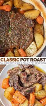 Classic Pot Roast Is Comfort Food At Its Best Made With Potatoes And Carrots Slow Roasted In 2020 Pot Roast Crock Pot Recipes Pot Roast Slow Cooker Classic Pot Roast