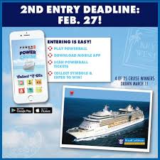 Play Powerball And Enter To Win Big And Adventure Bigger There Will Be Six Weekly Drawings Starting Feb 22 Wh Lottery Strategy Power Balls Powerball Tickets