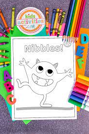 Nibbles the book monster by emma yarlett is a book about a monster who enjoys nibbling on books and book pages! Nibbles The Book Monster Coloring Pages