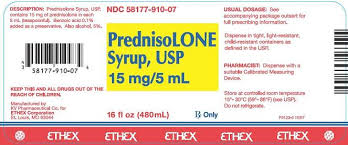 Prednisolone Syrup Usp15 Mg 5 Ml