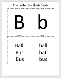 They all start with a letter of the alphabet that's as easy as whistling. The Letter B Flashcards With Three Simple Words Englishbix