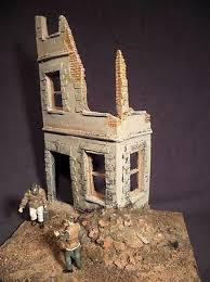 Anything to do with miniatures. 1 35 Scale Ww2 Caen Ruined House Model Kit Military Diorama Accessory Ebay