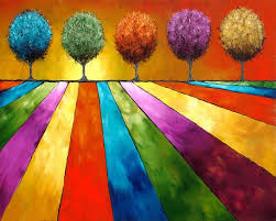 Magical Place Landscape Art Tree Art Colorful Art Landscape Art