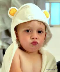 Grandma's Briefs — Reviews for grandmothers and others — Beary cute:  KeaBabies huggable hooded bamboo baby towels