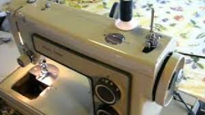 Thread tension for the stitch you are using is often the culprit. Loading Thread On The Bobbin Old Kenmore Sewing Machine Youtube