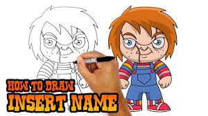How To Draw Chucky Chibi Art Lesson For Kids Chucky Drawing Chucky Cartooning 4 Kids