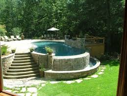 Holland Infinity Edge Swimming Pool And Outdoor Kitchen Swimming Pool Decks Backyard Pool Pool Landscaping