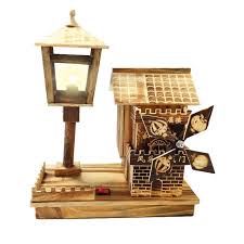 Maybe you would like to learn more about one of these? Retro Windmill House Style Wooden Music Box Home Decoration With Led Lamp Alexnld Com