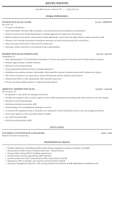 distribution sales resume sample