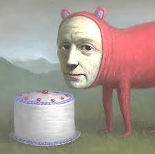 ❤️SOLD. “The Cake”, by resident artist Avery Palmer (oil