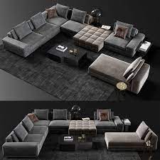 Minotti Lawrence Living Room Sofa Set 3d Model Living Room Sofa Set Modern Sofa Living Room Luxury Sofa Design