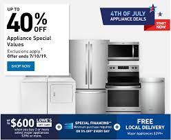 Get 5% off your eligible purchase or order charged to your lowe's advantage card. Lowes July 4th Appliance Savings Are Here Milled