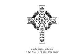 Download Celtic Cross Graphic By Biljanacvetanovic Creative Fabrica PSD Mockup Templates