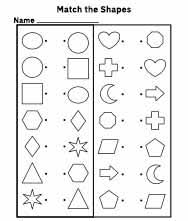 5 kindergarten worksheets about shapes. Free Printable Worksheets For Kids Colors And Shapes