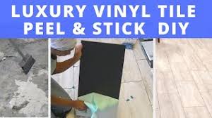 I found some trafficmaster ceramica peel & stick tile that matches my tumbled marble backsplash perfectly, and planned to install it on top of the finished pine floor. Luxury Vinyl Tile Peel And Stick Diy Install 12 X24 Stainmaster Youtube