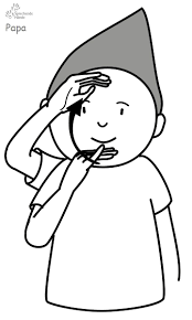 Papa Babyzeichen Babyzeichensprache Babygebarden Kindergebarden Babygebarden Babyzeichen Babyzeichensprache