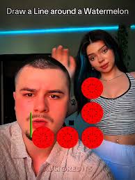 Draw The Line to Make It over The Watermelon