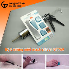 Bộ 5 miếng miết mạch và cạo silicon xây dựng