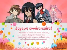Carte Anniversaire Manga Carte Bon Anniversaire Carte Joyeux Anniversaire Carte Anniversaire