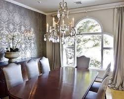 Beautiful Grey Dining Room Wallpaper Ideas Traditional Dining Rooms Dining Room Wallpaper Room Wallpaper Designs
