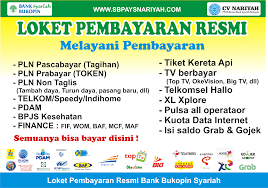Kliring, inkaso, bank garansi, cash management, spp online, ppob, dan wakaf uang, . Download Spanduk Banner Ppob Bukopin Syariah Sbpays Ppob Bukopin Syariah