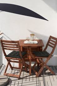 Create The Perfect Outdoor Dining Space For Two With The Ikea Applaro Table And Two Folding Chairs Two Folding Drop Leav Ikea Patio Patio Umbrella Patio Decor
