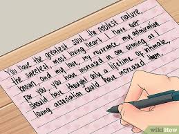 كتابة رسالة غرامية Wikihow