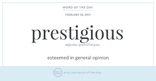 We did not find results for: Word Of The Day Prestigious Word Of The Day Word Definitions Words