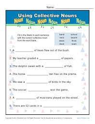 collective noun worksheets using nouns nouns worksheet collective nouns collective nouns worksheet