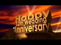 List of wedding anniversaries by year including names of materials, symbols and flowers associated with the time married anniversary. Happy 12th Wedding Anniversary Youtube