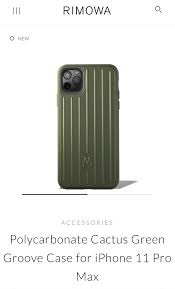 Cactus plant phone case clear cover for iphone 11 pro x xs max xr 7 8 6 6s plus. Reserved New Rimowa Iphone 11 Pro Max Case In Cactus Mobile Phones Tablets Mobile Tablet Accessories Cases Sleeves On Carousell