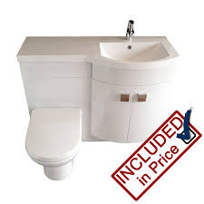 These runs are just as practical in larger bathrooms, and you could even purchase additional pieces for the run to complete the overall look. Ashington Right Hand Combined Vanity Toilet Basin Unit Bathroom Shop Coventry