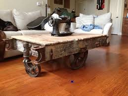 Cut 2 lengths of 1″ by 3″ lumber to match. Antique Industrial Cart Coffee Table Collection 86 Best Factory Cart Images On Pinterest Cart Coffee Table Factory Cart Coffee Table