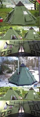 Tents 179010 Teepee Tent 6 Person Family Camping Military Hiking Outdoor Survival Green New Buy It Now Only 136 Backyard Camping Family Tent Camping Tent