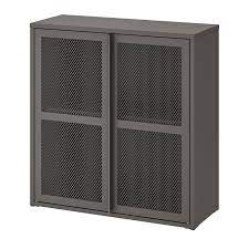 Shorter in both the length and the width so the inserts just fit in the opening. Ivar Cabinet With Doors Grey Mesh 80x83 Cm Ikea