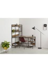 Lomond Schreibtisch Mit Regalen Mangoholz Und Schwarz In 2020 Regal Schreibtisch Wg Zimmer Einrichten Ideen Wohnzimmer Einrichten