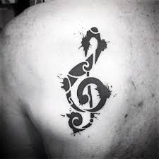 Top 43 Simple Music Tattoos For Men 2021 Inspiration Guide Tattoos For Guys Neck Tattoo For Guys Music Tattoo Designs