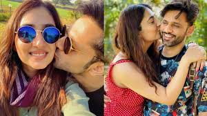Times when Rahul Vaidya, Disha Parmar sealed the deal with a kiss, see  couple's romantic pics here