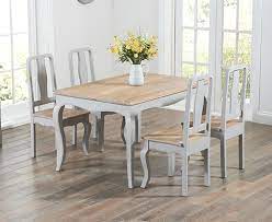 Check out our shabby chic dining table selection for the very best in unique or custom, handmade pieces from our dining room furniture shops. Parisian 130cm Grey Shabby Chic Dining Table With Chairs