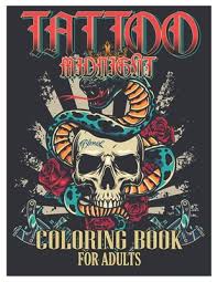 Adult, tattoo for adults coloring pages tattoo for adults coloring pages day of the dead tattoo printable 2020 784 coloring4free Tattoo Midnight Coloring Book For Adults Tattoo Adult Coloring Book Beautiful And Awesome Tattoo Coloring Pages Such As Sugar Skulls Guns Roses Paperback The Bookloft