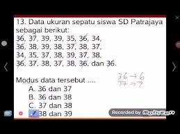 Check spelling or type a new query. Statistik F Matematika Sd Kelas 6 Modus Data Freku Youtube