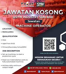 07 & 16 september 2020. Talent Perak Job Vacancy Syw Industry Sdn Bhd Working Facebook