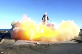 As starship vented liquid oxygen on the launch pad, spacex founder and chief engineer elon musk vented on twitter. Spacex Starship Prototype Blasts Off And Crashes In A Fireball The Japan Times